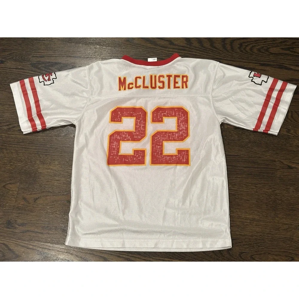 Team Apparel Kansas City Chiefs Youth 2XL XXL McCluster #22 Football Jersey NFL - Picture 2 of 7